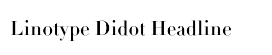 Linotype Didot