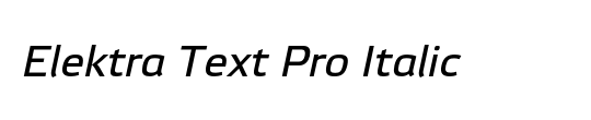 Elektra Text Pro