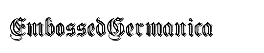 EmbossedGermanica
