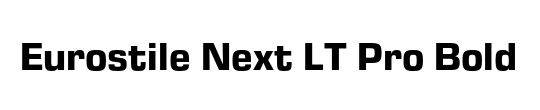 Eurostile Next LT Pro