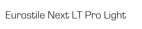 Eurostile Next LT Pro