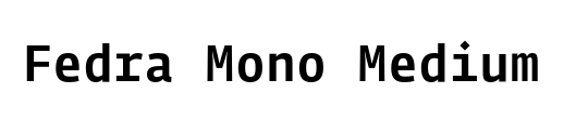 Fedra Mono