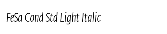 Fedra Sans Condensed Std