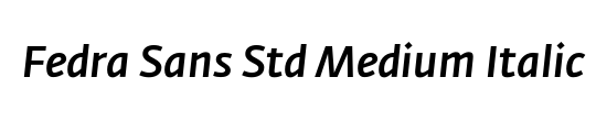 Fedra Sans Std