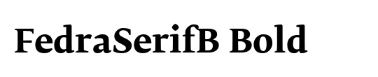 FedraSerifB