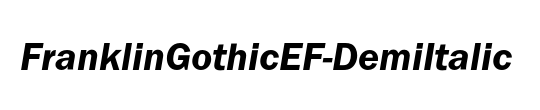 FranklinGothicEF