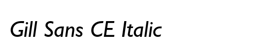 Gill Sans
