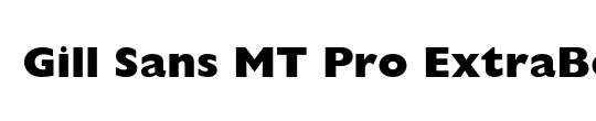 Gill Sans MT Pro