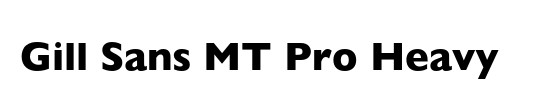 Gill Sans MT Pro