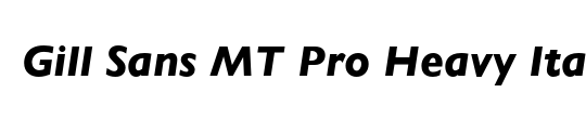 Gill Sans MT Pro