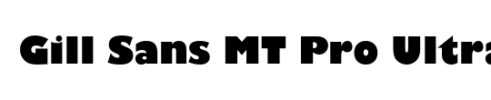 Gill Sans MT Pro