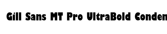 Gill Sans MT Pro