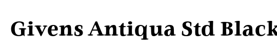 Givens Antiqua Std