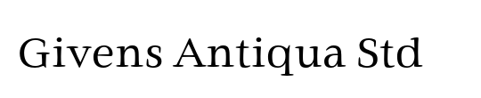 Givens Antiqua Std