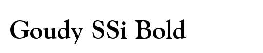Goudy SSi