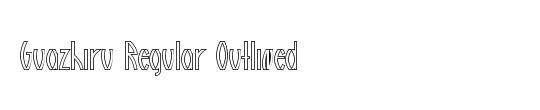 Guazhiru Regular Outlined
