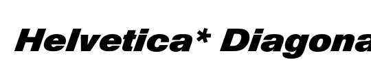 Helvetica Diagonal BQ
