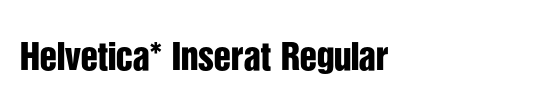 Helvetica Inserat BQ