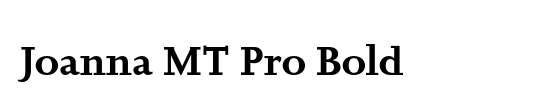 Joanna MT Pro