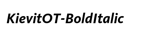 KievitOT-BoldItalic