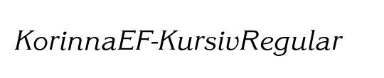 KorinnaEF-KursivRegular