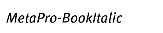 MetaPro-BookItalic