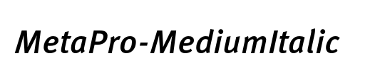 MetaPro-MediumItalic