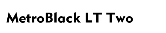MetroBlack LT Two