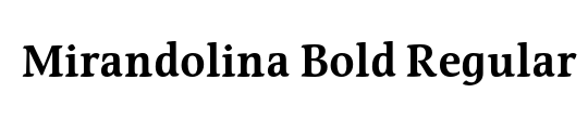 Mirandolina Bold
