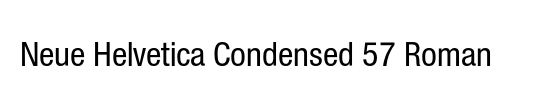 Neue Helvetica Condensed BQ