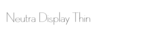 Neutra Display Thin