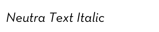 Neutra Text