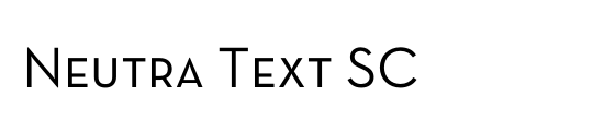 Neutra Text SC