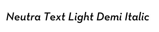 Neutra Text Light