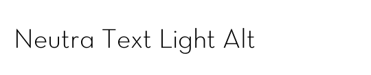 Neutra Text Light Alt