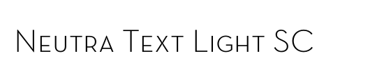 Neutra Text Light SC