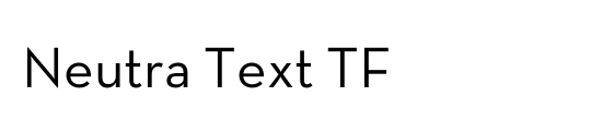 Neutra Text TF
