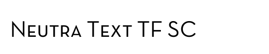 Neutra Text TF SC