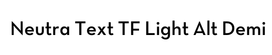 Neutra Text TF Light Alt