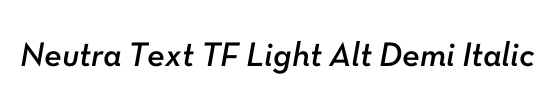 Neutra Text TF Light Alt