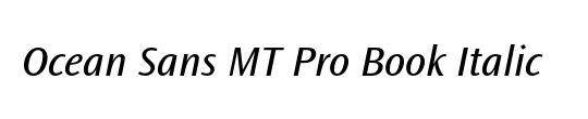 Ocean Sans MT Pro