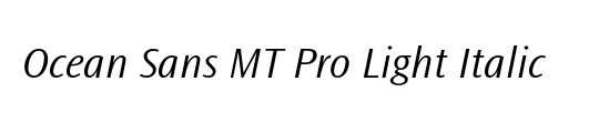 Ocean Sans MT Pro