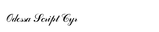 Odessa Script Cyr