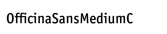 OfficinaSansMediumC