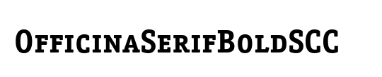 OfficinaSerifBoldSCC