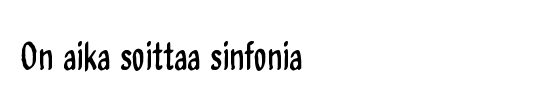 On aika soittaa sinfonia