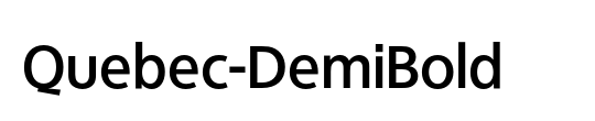 Quebec-DemiBold