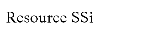 Resource SSi