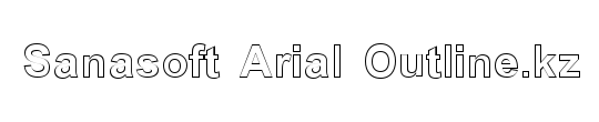 Sanasoft Arial Outline.kz