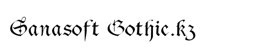 Sanasoft Gothic.kz
